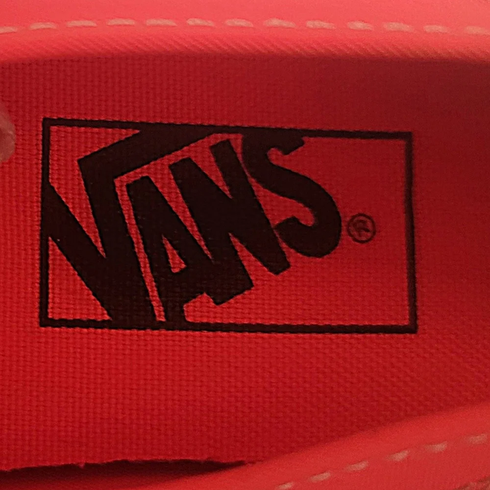 Vans Unisex Authentic Lo Pro Neon Coral Sneakers Women Sz 8 Men Sz 6.5 - Picture 5 of 14